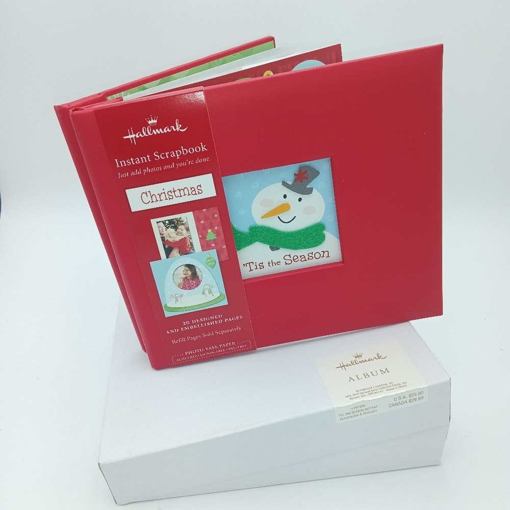 Hallmark Green Christmas Scrapbook Album